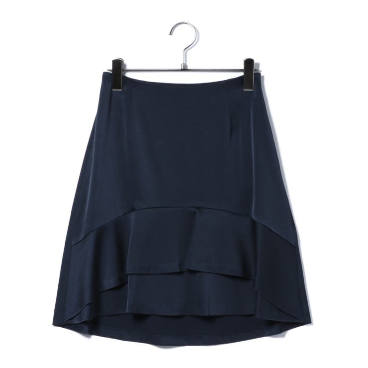 ネイビー | トリアセ フロントティアード ミニSK | B.C STOCK