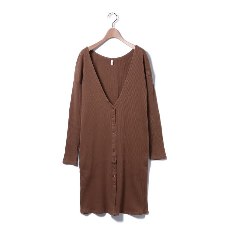 ブラウン A | OGCリブロングカーデ | B.C STOCK