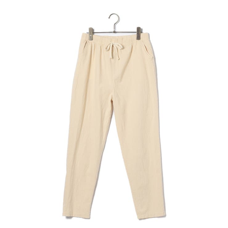 綿麻パンツ ロングパンツ ストレートパンツスウェットパンツ