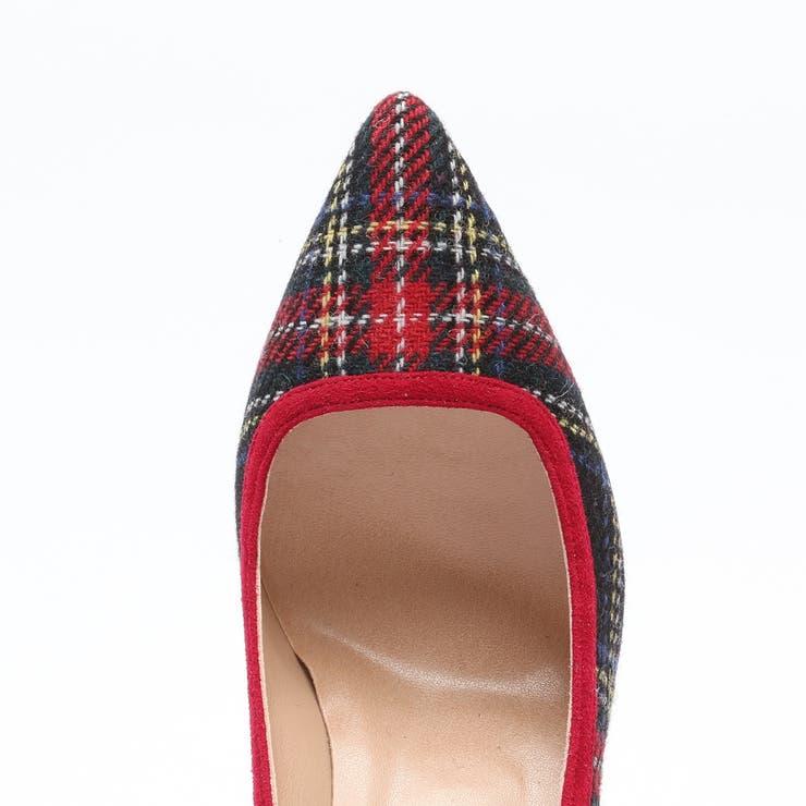 タータンチェックポインテッドトゥ[品番：BTQW0000020]｜BOUTIQUE