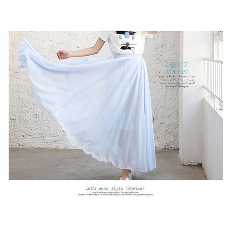 スカート ロング シフォン | candy-house  | 詳細画像18 