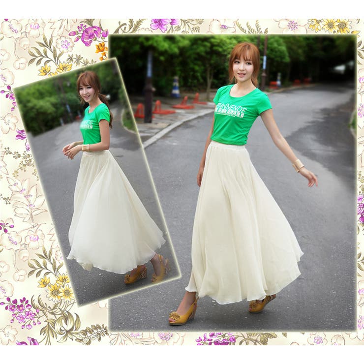 スカート ロング シフォン | candy-house  | 詳細画像25 