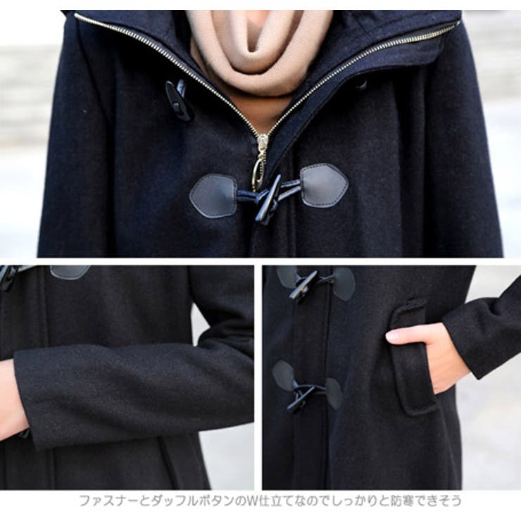keisuke kanda パーカーみたいなダッフルコート　ネイビー keisuke kanda パーカーみたいなダッフルコート ネイビー