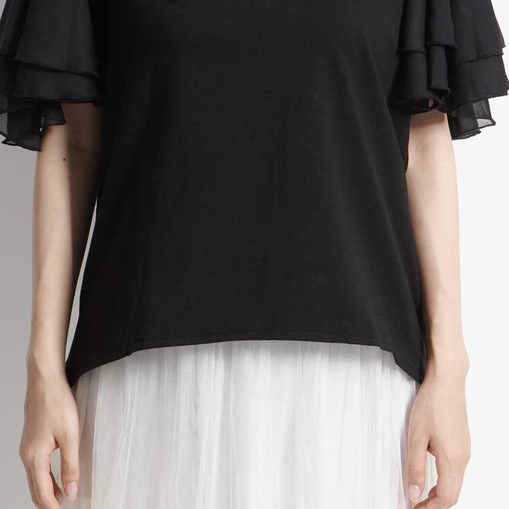 カットソー フレアースリーブ トップス | candy-house  | 詳細画像9 