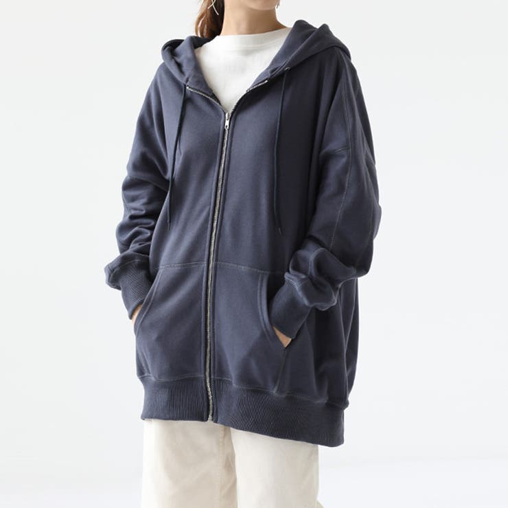 パーカー フード付き ロングパーカー アウター トップス レディース