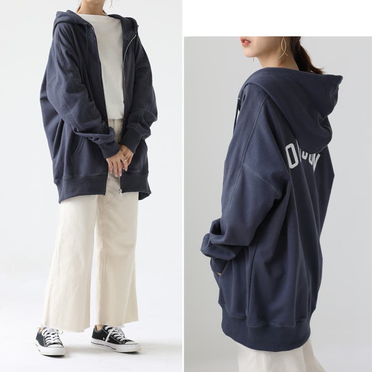 パーカー フード付き ロングパーカー アウター トップス