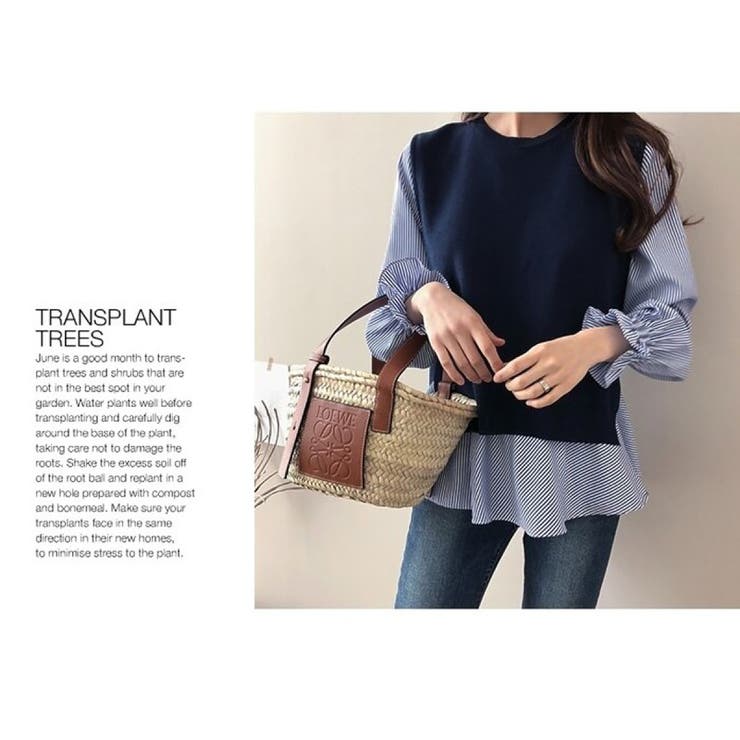 ニットベスト ペプラムブラウスニット ベスト | COCOMOMO | 詳細画像11 