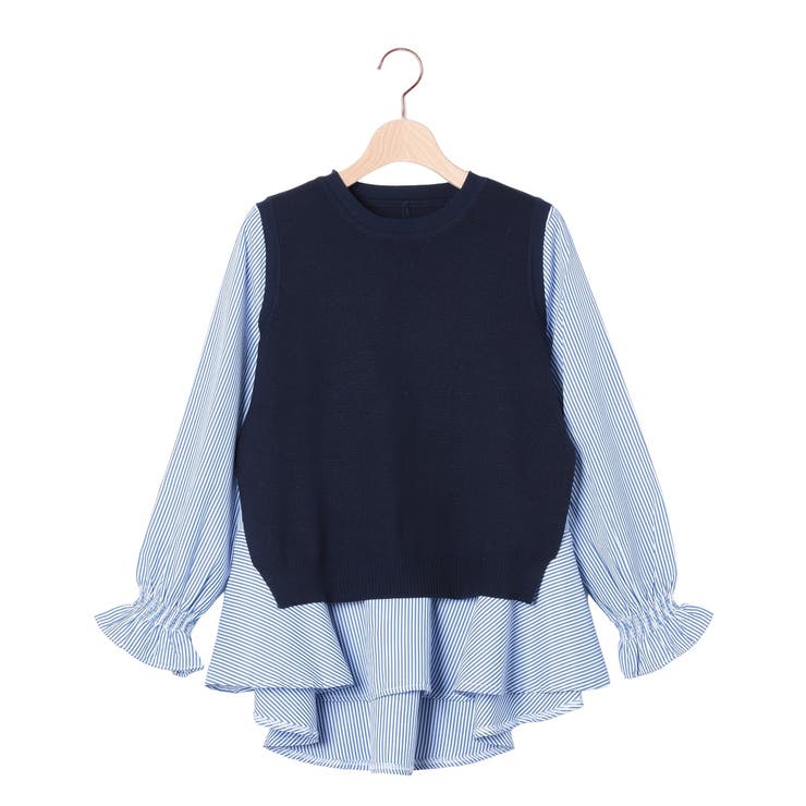 ニットベスト ペプラムブラウスニット ベスト | COCOMOMO | 詳細画像23 