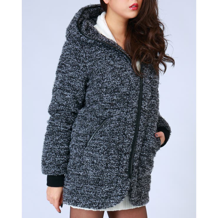 フードブークレー中綿コート | EGOIST | 詳細画像2 