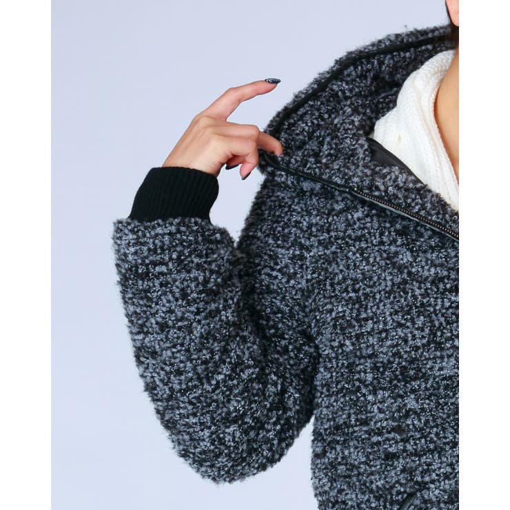 フードブークレー中綿コート | EGOIST | 詳細画像3 