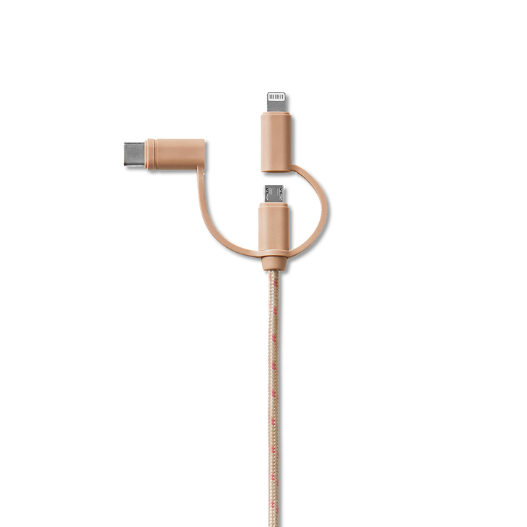 3 in 1充電ケーブル 1.2m[品番：ZBRH0007896]｜Flying Tiger