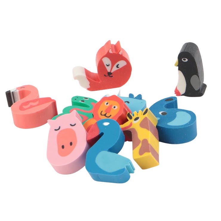 動物消しゴム Amazon | イワコー 消しゴム 動物園 10個入り SCERBRI018