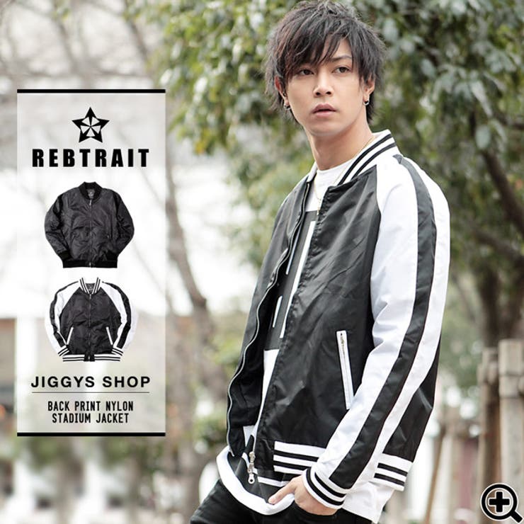 ◇REBTRAIT(レブトレイト) バックプリント ナイロン[品番：JG000007514