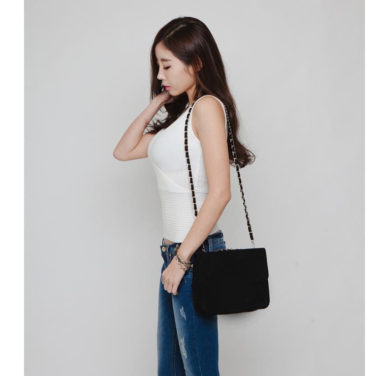 タイトショート丈トップス 薄手ニット カシュクール風深いVネック | JS FASHION | 詳細画像8 