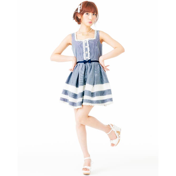【LIZ LISA】☆WEB LIMITED☆裾二段切り替えワンピース | LIZ LISA | 詳細画像1 