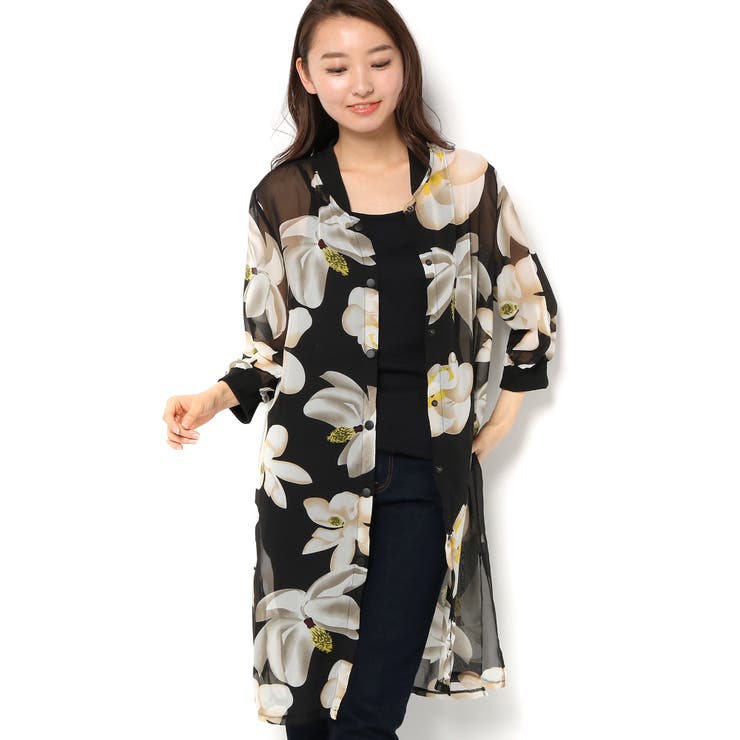 PUTUMAYO シフォンカーディガン 夏 シースルー レディース トップス シフォンカーディガン