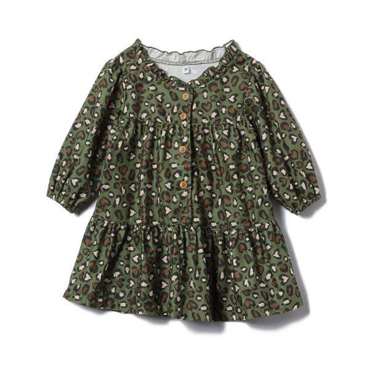 ビエラ起毛ヒョウ柄ティアードワンピース 品番 Nmyk 西松屋 ニシマツヤ のキッズファッション通販 Shoplist ショップリスト