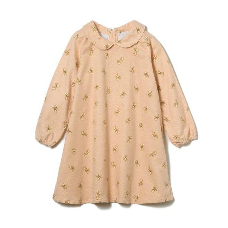 くま総柄ネル起毛ワンピース 品番 Nmyk 西松屋 ニシマツヤ のキッズファッション通販 Shoplist ショップリスト