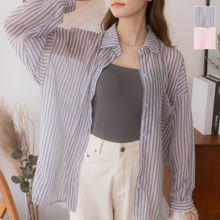 エリザベッタ 白いシャツやストライプ ストレート パンツ 関送無 SUIT SQUARE 【スーツスクエア】レディース シャツ ブラウス