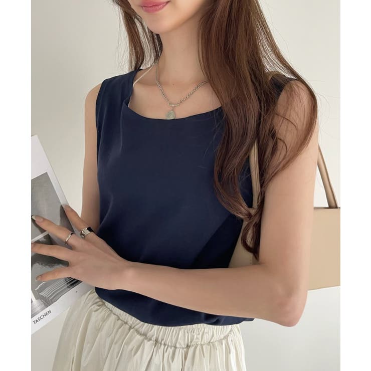 ネイビー | ノースリーブカットPO | Ada.