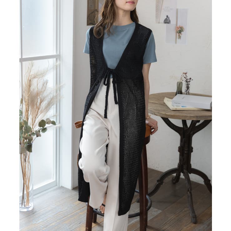 メッシュロングジレ[品番：ORGW0000497]｜Ada.（エイダ）のレディース