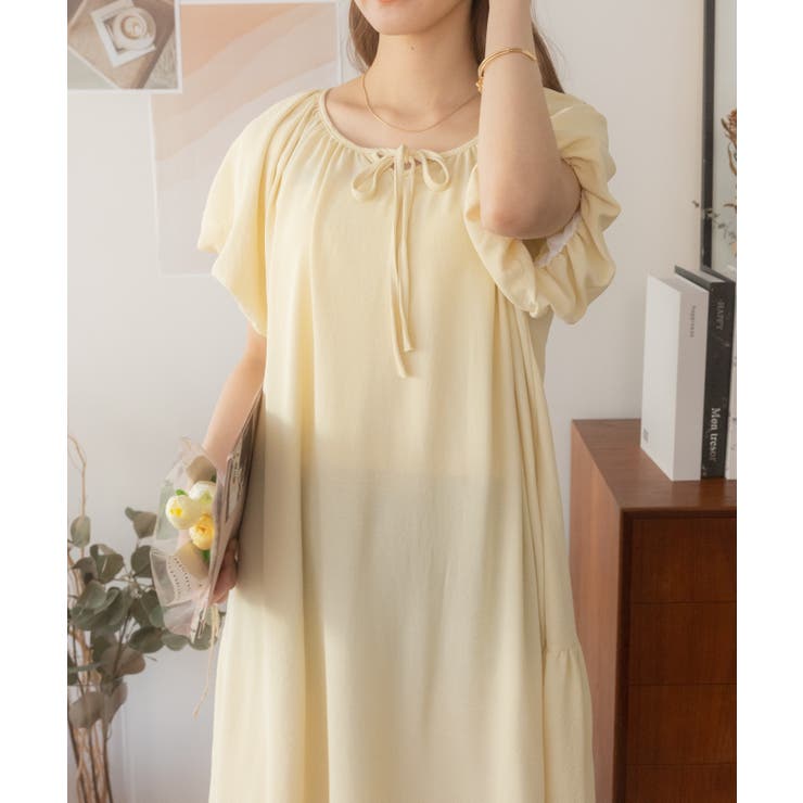 アイボリー | 2WAYリラックスリゾートワンピース | Ada.