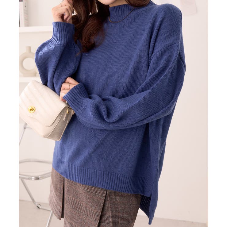クルーネックサイドスリットニット[品番：ORGW0000716]｜Ada.（エイダ）のレディースファッション通販｜SHOPLIST（ショップリスト）