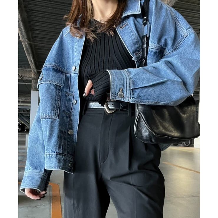 ブルー | デニム ビッグシルエット Gジャン | Ada.