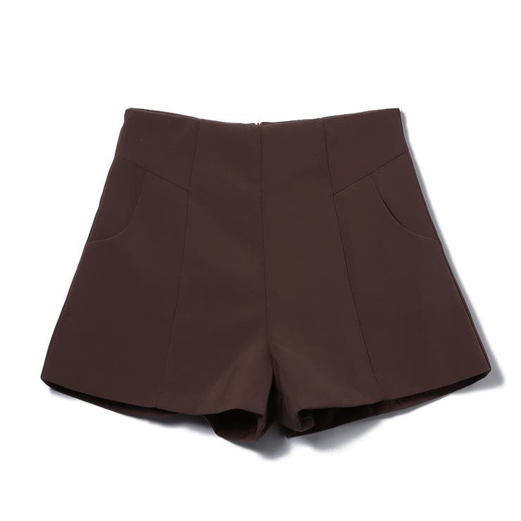 ★ELF SACK★ ハイウェスト レトロ風 ショート パンツ/送料込 ショートパンツ デニム ハイウエスト[品番：BSRW0000883