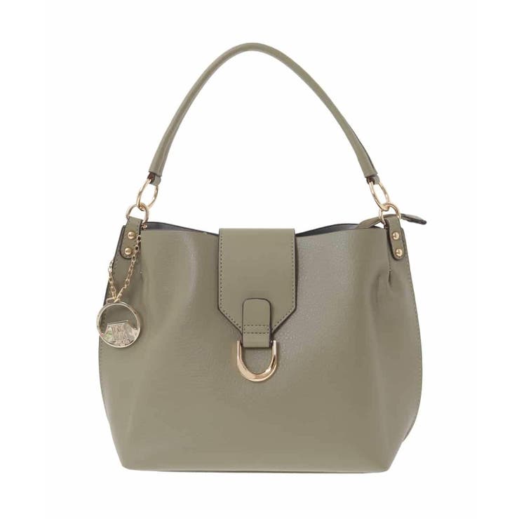 [2WAY/チャーム付き]メタルバックルデザインハンドバッグ | MK MICHEL KLEIN BAG | 詳細画像2 