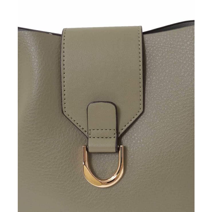 [2WAY/チャーム付き]メタルバックルデザインハンドバッグ | MK MICHEL KLEIN BAG | 詳細画像7 