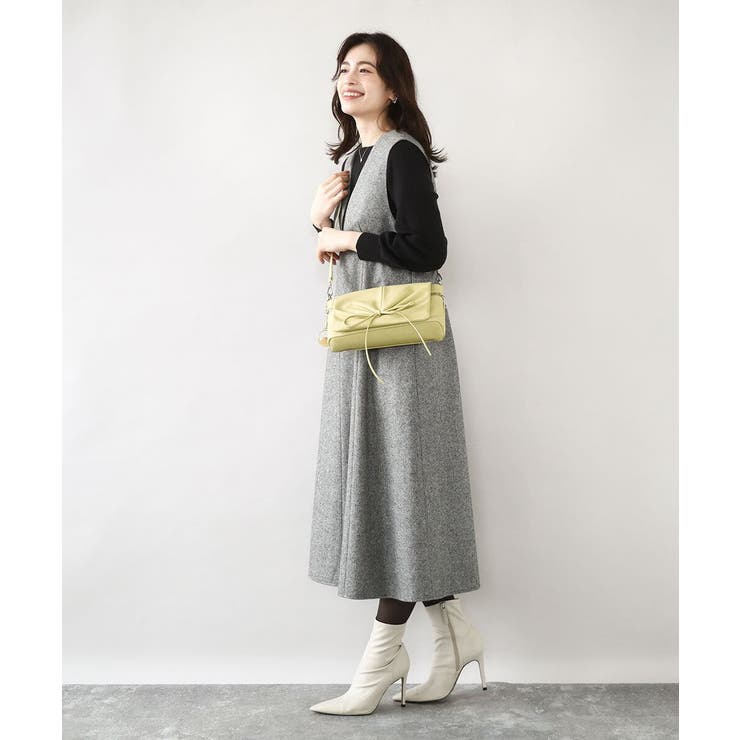 [チャーム付き]ギャザーリボンショルダーバッグ | MK MICHEL KLEIN BAG | 詳細画像16 