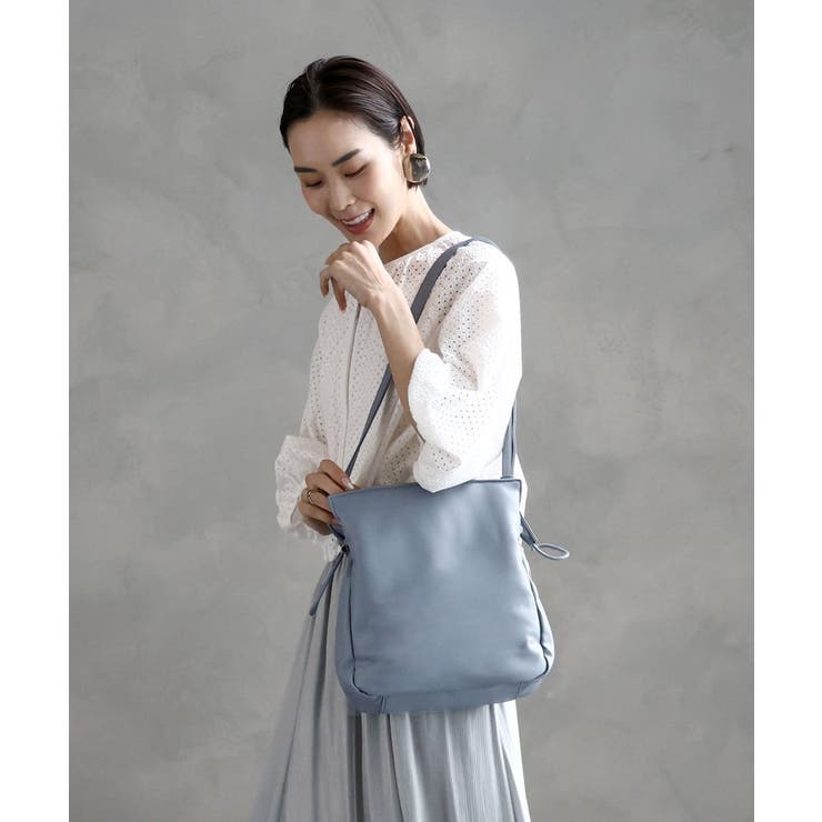 ライトブルー | ドロストアレンジショルダーバッグ | MK MICHEL KLEIN BAG
