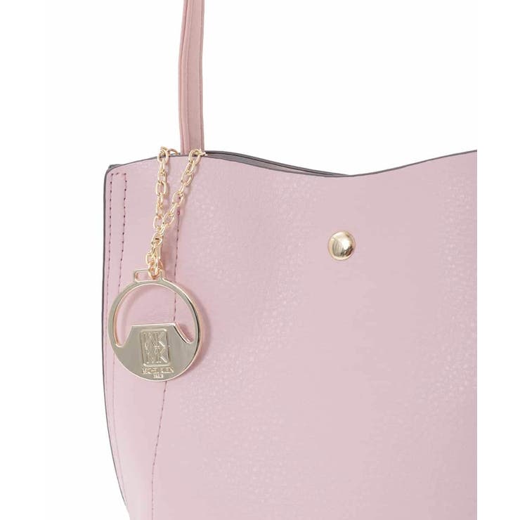 [軽量/チャーム付き]ウェーブカットステッチショルダーバッグ | MK MICHEL KLEIN BAG | 詳細画像6 