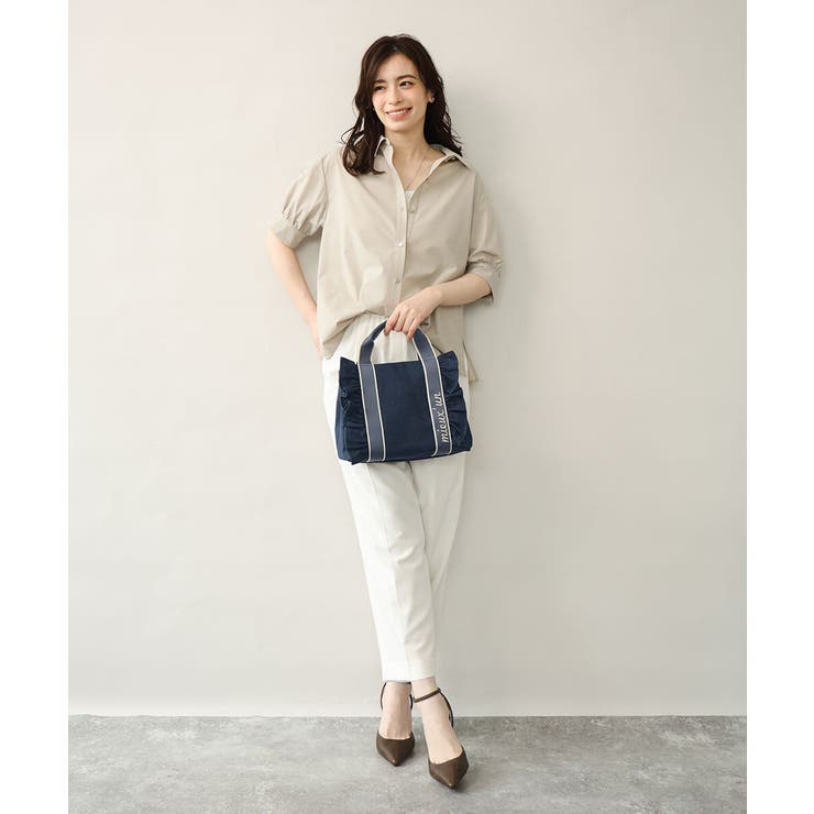 [WEB限定/300g以下の軽量]サイドフリルスクエアデザインバッグ | MK MICHEL KLEIN BAG | 詳細画像22 