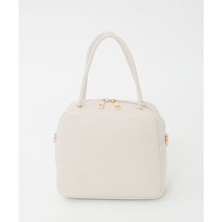 アイボリー | [WEB限定/2WAY/300g以下の軽量]合成皮革ミニスクエアバッグ | MK MICHEL KLEIN BAG