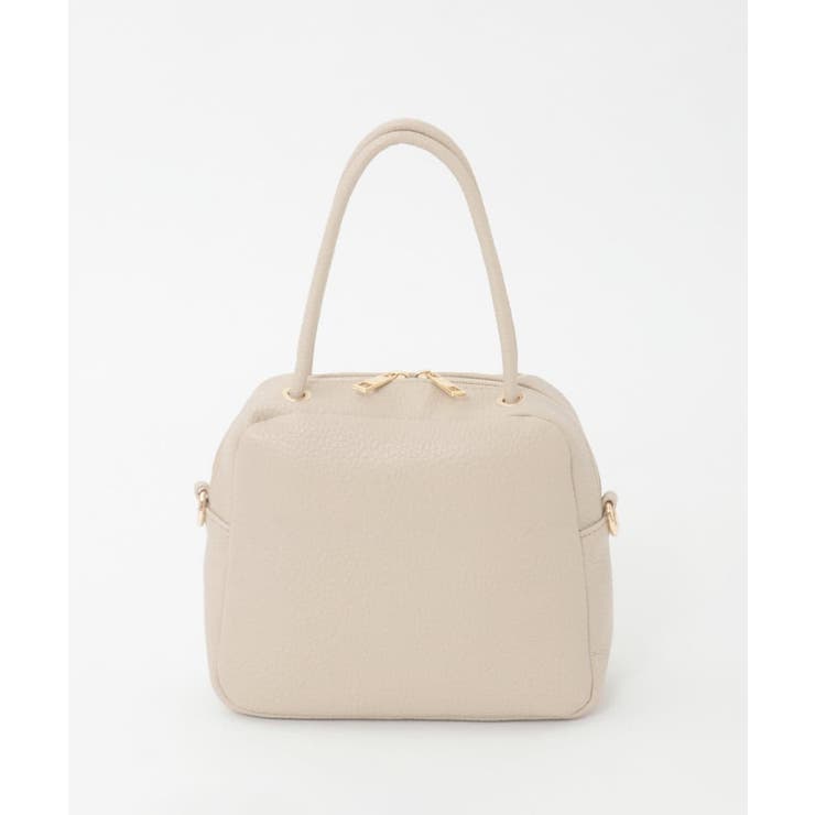 ベージュ | [WEB限定/2WAY/300g以下の軽量]合成皮革ミニスクエアバッグ | MK MICHEL KLEIN BAG