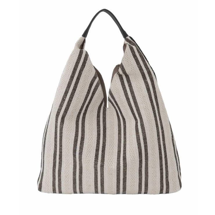 [A4収納可]Vカットストライプスデザインバッグ | MK MICHEL KLEIN BAG | 詳細画像3 