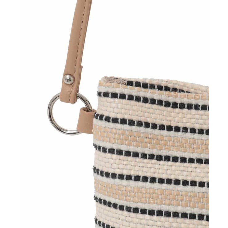 [ショルダーポーチ付き]コードストライプデザインバッグ | MK MICHEL KLEIN BAG | 詳細画像11 