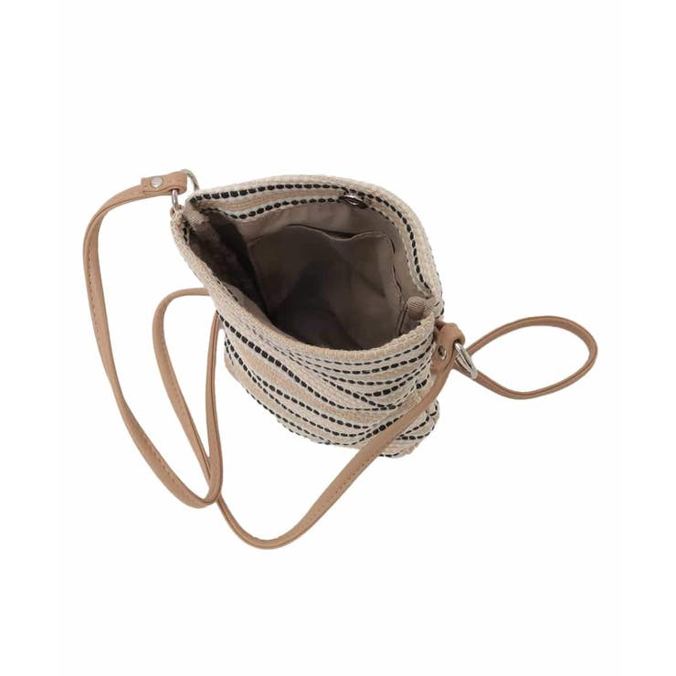 [ショルダーポーチ付き]コードストライプデザインバッグ | MK MICHEL KLEIN BAG | 詳細画像12 