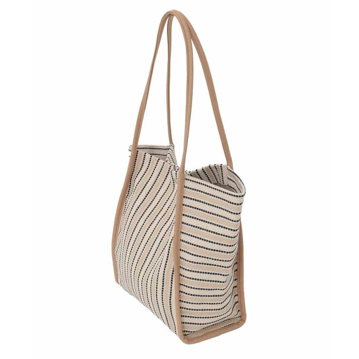 [ショルダーポーチ付き]コードストライプデザインバッグ | MK MICHEL KLEIN BAG | 詳細画像3 