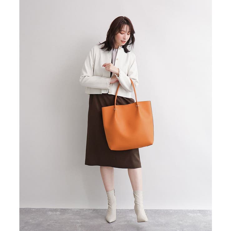 [A4収納可]合成皮革BIGトートバッグ | MK MICHEL KLEIN BAG | 詳細画像15 