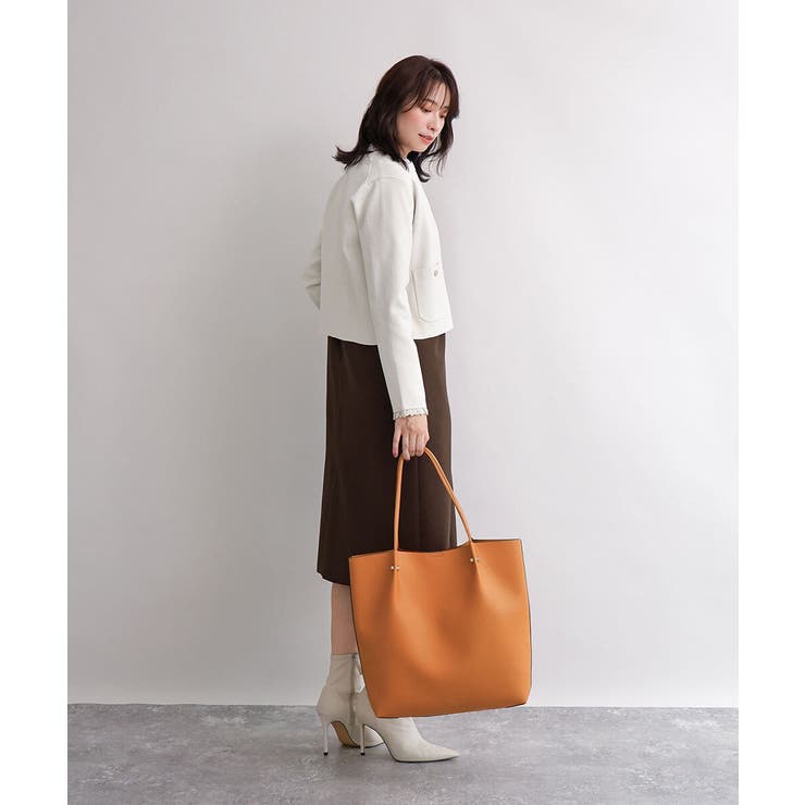 [A4収納可]合成皮革BIGトートバッグ | MK MICHEL KLEIN BAG | 詳細画像16 