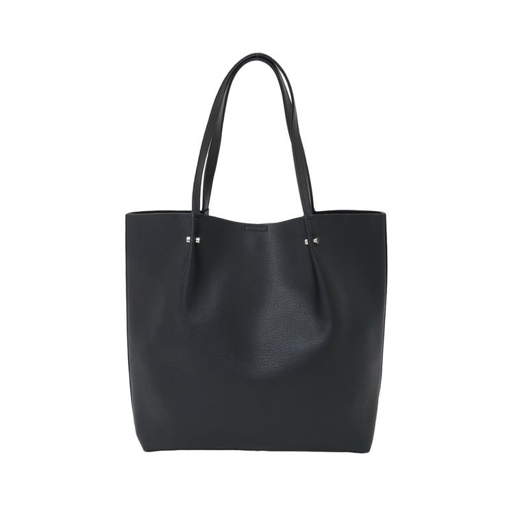 ブラック | [A4収納可]合成皮革BIGトートバッグ | MK MICHEL KLEIN BAG