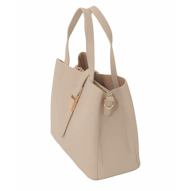 [2WAY]ベルトフラップスクエアミニトートバッグ | MK MICHEL KLEIN BAG | 詳細画像2 