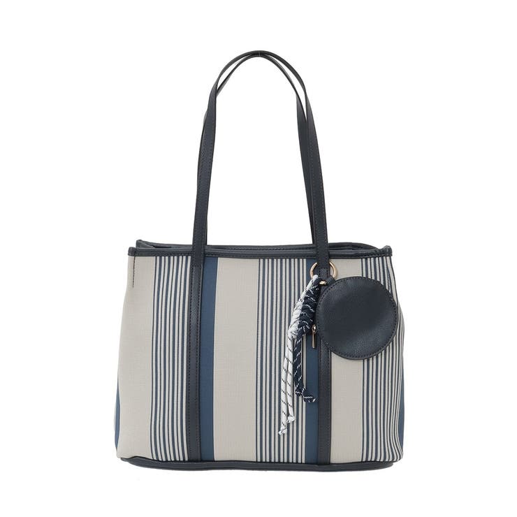 [ポーチチャーム付き]異素材ジョイントデザイントートバッグ | MK MICHEL KLEIN BAG | 詳細画像1 