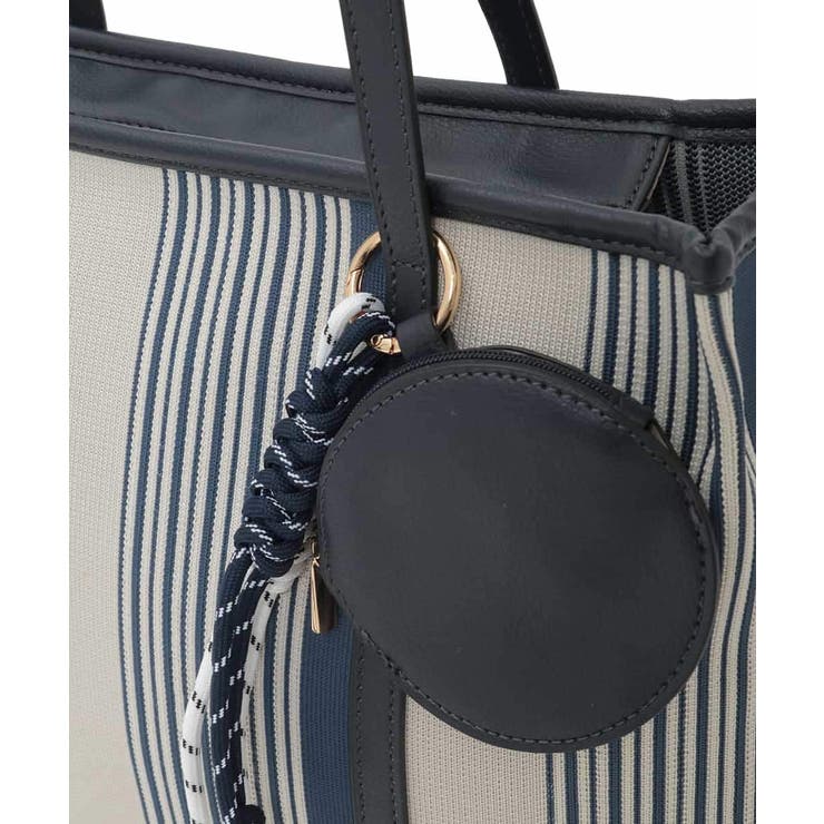 [ポーチチャーム付き]異素材ジョイントデザイントートバッグ | MK MICHEL KLEIN BAG | 詳細画像5 