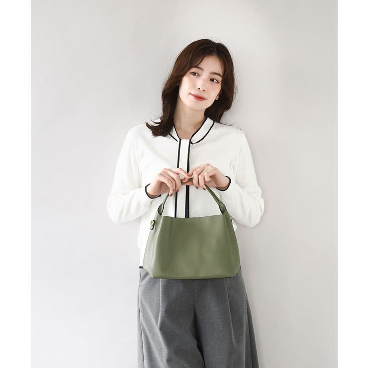 [2WAY]合成皮革コンパクトハンドバッグ | MK MICHEL KLEIN BAG | 詳細画像17 