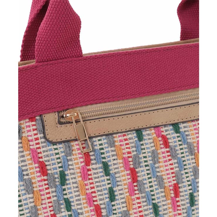 マルチカラー刺繍デザイントートバッグ | MK MICHEL KLEIN BAG | 詳細画像6 