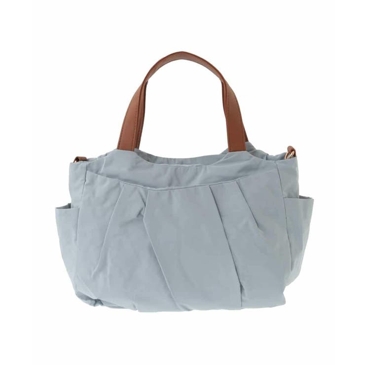 ライトグレー | タックギャザーコンパクトトートバッグ | MK MICHEL KLEIN BAG